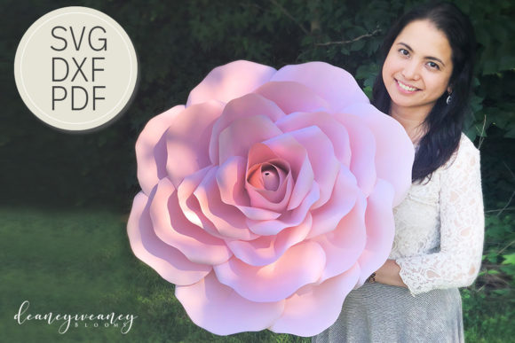 24 Inch Paper Rose: 3D SVG for Paper Flowers