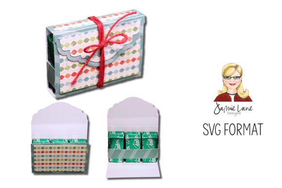 6 Count Flip Open Candy Box: 3D SVG Shapes