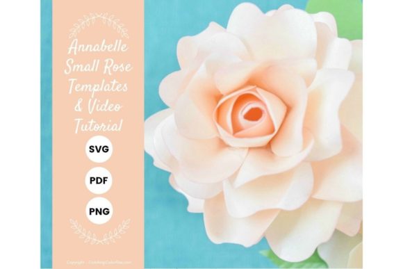 Annabelle Rose 3D SVG: Elevating Paper Flowers Branding