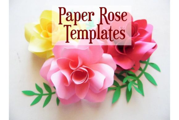Ansley Rose 3D SVG for Elegant Paper Flowers Branding