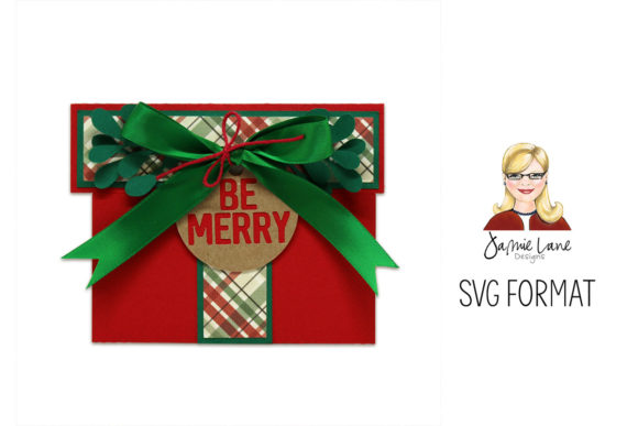 Be Merry Present Gift Card Holder: 3D SVG for Christmas