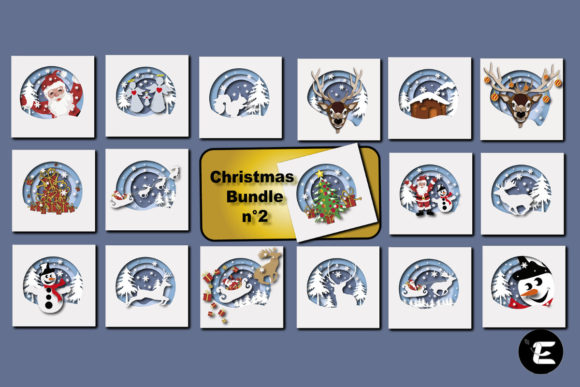 Christmas Bundle N°2: 3D SVG for Local Branding