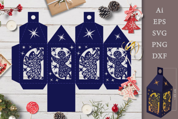 Christmas Lantern with Angels 3D SVG Review