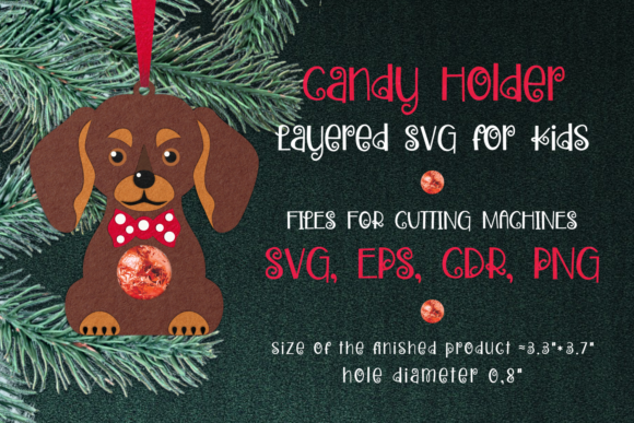 Dachshund Ornament Candy Holder SVG: 3D Shapes Review