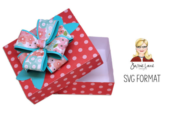 Gift Box with Bow 3D SVG for Gift Boxes