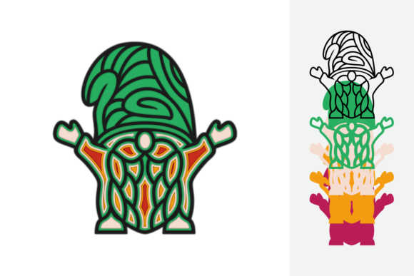 Gnomes Multilayer: 3D SVG Freebies for Editorial Design