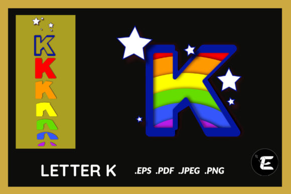 K 3D SVG for Shadow Boxes & Commercial Design