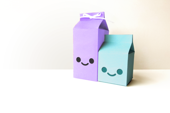 Kawaii Milk Carton 3D SVG Shapes Review