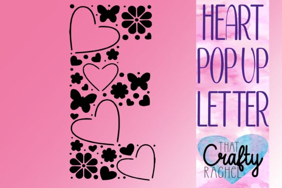 Letter E Pop Up Heart Template: 3D SVG Shapes Review