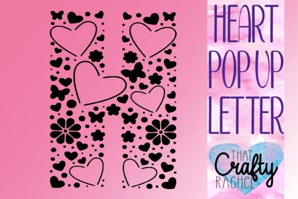 Letter H Pop Up Heart Template: 3D SVG Shapes Review