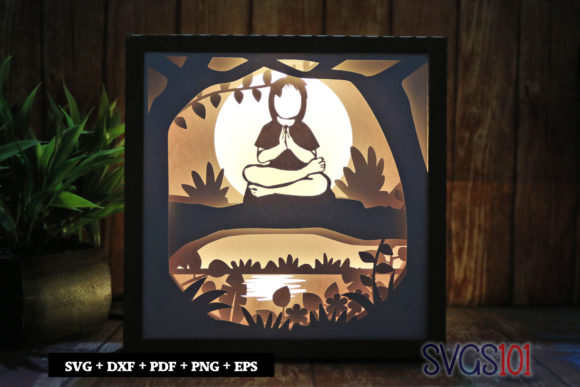 Little Girl Praying 3D SVG for Shadow Boxes Review