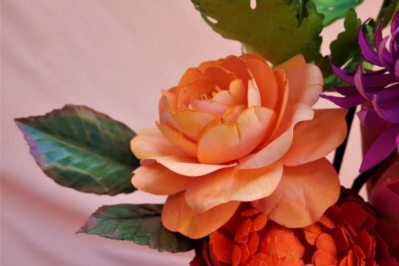 Queen of Sweden Rose 3D SVG for Paper Flowers