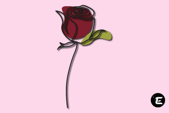 Rose 3D SVG: Editorial Paper Flowers for Web