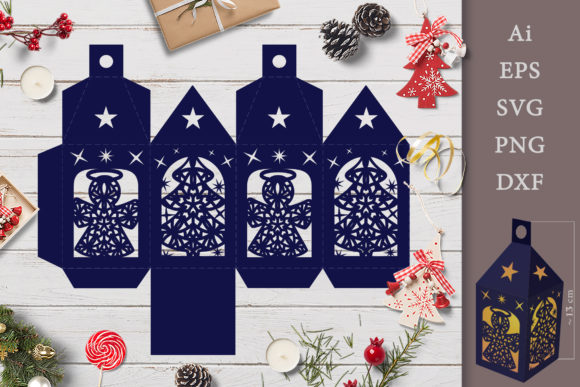 Stencil Christmas Lantern 3D SVG Review
